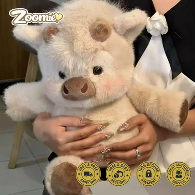 Peluche da Vaca das Terras Altas a Correr